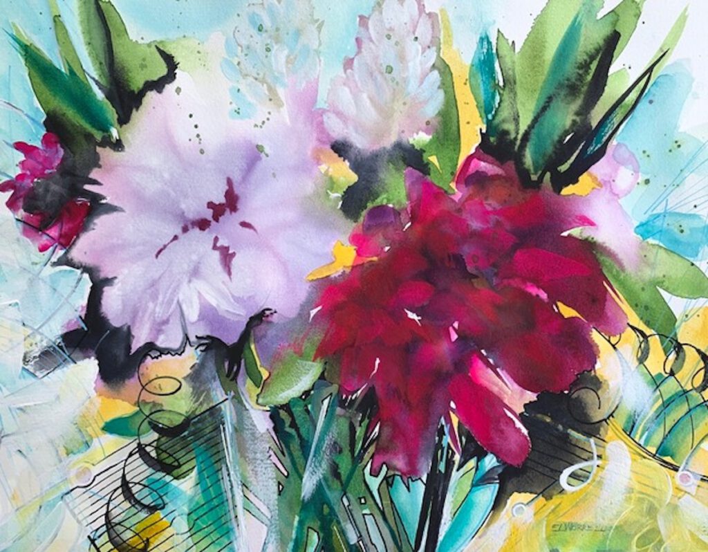 Eve Worrell "Actual Proof" WC/Acrylic/Pen 19X23 $400