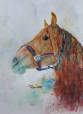 Terri Gordon, "Rescue Beauty" Terri Gordon, "Rescue Beauty" Watercolor, 11X14, $390