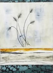 Joy Hagen, "Delicate Balance" Joy Hagen, "Delicate balance" Encaustic Mixed Media, 43X20, $2800