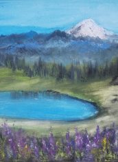 Farida Hakim, "Mt Ranier" Farida Hakim, "Mt Ranier" Gouache, 11X14, $95