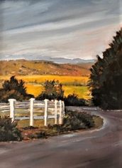 Janelle Loewen, "Valley Aglow" Janelle Loewen, "Valley Aglow" Oil, 14X11, $750