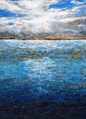 Amy Larsen, "Ocean Kaleidoscope" Amy Larsen, "Ocean Kaleidoscope" Acrylic on hardboard (framed), 24x24, $500