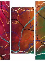 Adrienne Anderson-Smith, "Market Trails" Adrienne Anderson-Smith, "Market Trails" Acrylic on canvas, 60x30, $1350