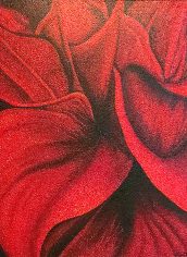 Elizabeth Mangum, "Fire Dahlia" Elizabeth Mangum, "Fire Dahlia" Acrylic on Canvas, 16x20, $7000