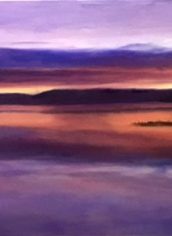 Georgianne Arnot, "Sunset Reflections" Georgianne Arnot, "Sunset Reflections" Oil on canvas, 15x30, $525