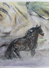 Heidi LaCourse, "Winter Horse" Heidi LaCourse, "Winter Horse" Acrylic on canvas, 36x24, $275