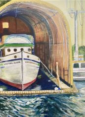 Julie Rackley, "Western Flyer!" Julie Rackley, "Western Flyer!" Acrylic on canvas, 20x16x1.5, $480