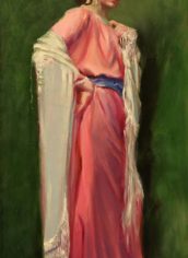 Mami Shimomura, "Ava" Mami Shimomura, "Ava" Oil on canvas, 20x10, $700