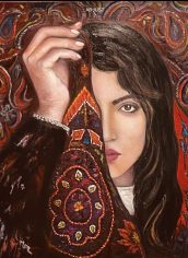 Monir Malekpour, "Beauty Unveiled" Monir Malekpour, "Beauty Unveiled" Canvas, 20x16x2, $1600