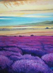 Patricia McCoy, "Brightful Valley" Patricia McCoy, "Brightful Valley" Acrylic, 24x24x1.5, $1600