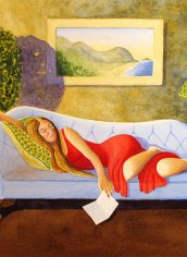 Roger Baker, "The Letter" Roger Baker, "The Letter" Watercolor, 14x18, $395