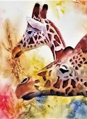 Shirley Rudolf, "A Curious Pair" Shirley Rudolf, "A Curious Pair" Watercolor, 11x14, $850