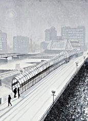 Jane Scott, "Fog Blanket on Frozen River Walkway" Jane Scott, "Fog Blanket on Frozen River Walk Way" Acrylic, 12X12, $195