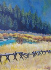 Patricia McCoy, "Fenced in Beauty" Patricia McCoy, "Fenced in Beauty" Acrylic, 24X30, $3,600