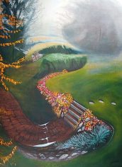 Jane Scott "Backyard Garden" Jane Scott "Backyard Garden" Acrylic, 24X18, $295