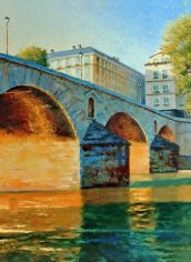 Steve Whitney "Point d'Austerlitz, Paris" Steve Whitney "Point d'Austerlitz, Paris" Oil, 24X24, $600