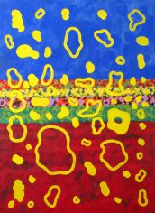 Bilginer Bolukbasi, "Traces 4" Bilginer Bolukbasi, "Traces 4" Acrylic on Canvas, 72x55, NFS