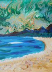 Teresa D'Ambrosio, "Emerald Beach" Teresa D'Ambrosio, "Emerald Beach" Acrylic, 24x30, $400
