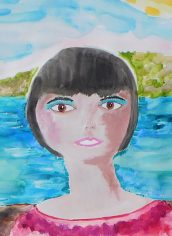 Teresa D'Ambrosio, "Selfie at Beach" Teresa D'Ambrosio, "Selfie at Beach" Mixed Media, 20x26, NFS