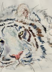 Terri Gordon, "The Eye of the Tiger" Terri Gordon, "The Eye of the Tiger" Watercolor, 15x22, $525