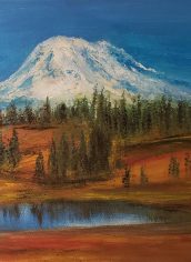 Farida Hakim, "Mt. Rainier, Naches Peak" Farida Hakim, "Mt. Rainier, Naches Peak" Watercolor, 11x8, $175