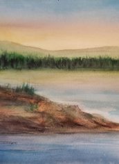 Farida Hakim, "Northwest Landscape" Farida Hakim, "Northwest Landscape" Watercolor, 14x11, $225