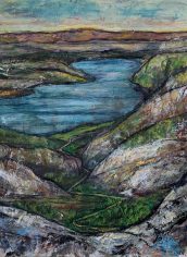 Dianna Hofbeck, "Downtrail" Dianna Hofbeck, "Downtrail" Acrylic & Gouache on Board, 20x16, $400