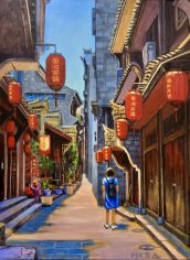 Jingjing Ma
"Ancient Town Shuhe" Jingjing Ma "Ancient Town Shuhe" Acrylic, 24X18, $400