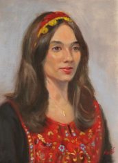 Mami Shimomura
"Amani in Thobe" Mami Shimomura "Amani in Thobe" Oil 16X12 $625