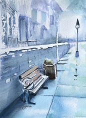 Jane Scott
"Band Bench" Jane Scott "Band Bench" Watercolor 11X8.5 $175