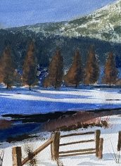 Gil McKinstry
"Snowy River" Gil McKinstry "Snowy River" Water Color 13.5X10.5 $175