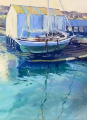 Vicki Perry
"Leaving Dry Dock" Vicki Perry " Leaving Dry Dock" Oil on linen Board 14X11 $750