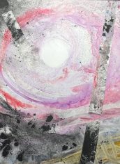 Jane Scott
"Orb" Jane Scott "Orb" Watercolor collage 15X12 $175