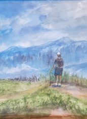 Farida Hakim
Poised for Adventure Farida Hakim Poised for Adventure Watercolor 10X8 $125