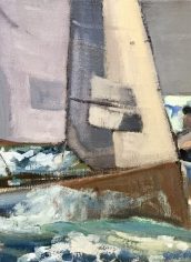 Charles Fawcett
"Thistles Racing" Charles Fawcett "Thistles Racing" Oil 9X12 NFS