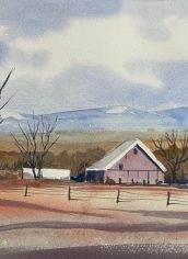 Gill McKinstry
"Fall Farm" Gill McKinstry, Fall Farm Watercolor 11X14 $150