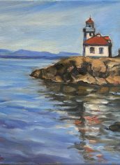 Jingjing Ma
"Light house at Lime Kiln Point" Jingjing Ma. Light House at Lime Kiln Point Oil 11X14
