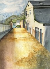 Jane Scott
"Ennistymon Alley" Jane Scott Ennistymon Alley Watercolor 13X8.5 $200