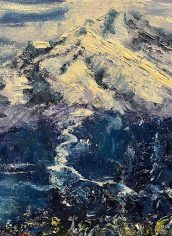 Steve Hu
"Crystal Mt. Majestic" Steve Hu Crystal Mt. Majestic Oil 9X12 $500