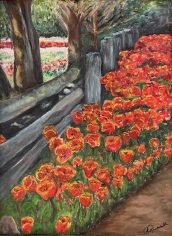 Ruth Russell
"Sideshow" Ruth Russell Sideshow Oil 14X11 $75