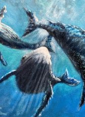 Steve Hu
"Symphony of Whales" Steve Hu Symphony of Whales Oil 11X14 $600