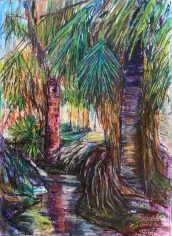 Dianne Hofbeck
"Palm Oasis" Dianne Hofbeck Palm Oasis Inktense pencil and acrylic on paper 22X29 $300