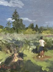 Charles N. Fawcett,
"The Blueberry pickers of Larsen Lake, Bellevue"